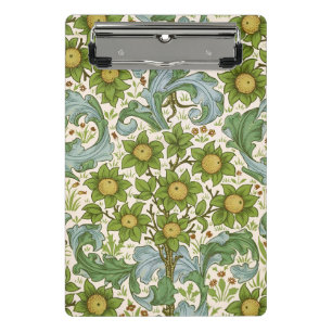 Mini Prancheta Arte Floral William Morris Orchard Green