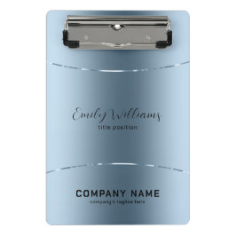 Mini Prancheta Aspecto de aço inoxidável azul metálico moderno