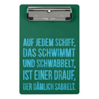 Mini Prancheta Auf jedem Schiff