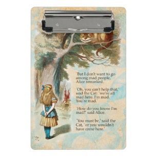 Mini Prancheta Aventuras de Alice no País das Maravilhas Gato de
