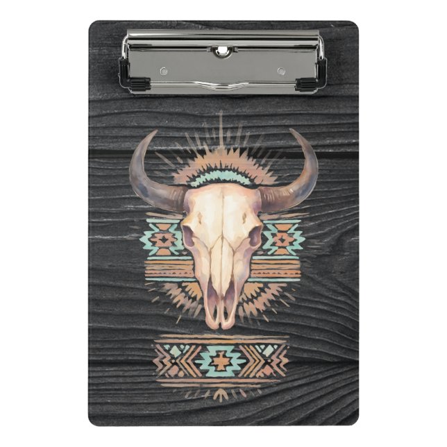 Mini Prancheta Aztec Boho Skull (Frente)