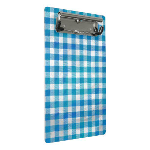 Mini Prancheta Azul Checkered e branco da xadrez do búfalo