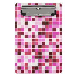 Mini Prancheta Azulejos de piscina, Azulejos de mosaico cor-de-ro