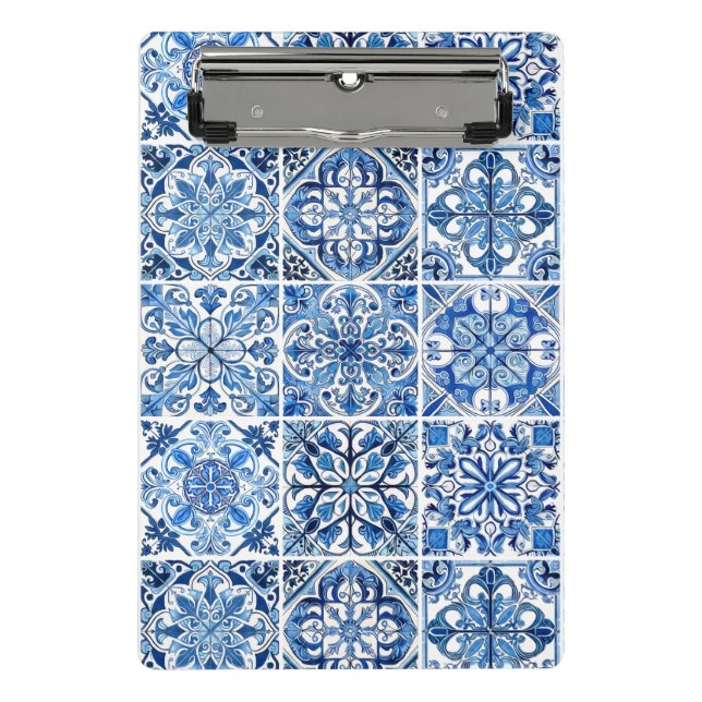 Mini Prancheta Azulejos do Mediterrâneo, Portugal, Azulejo, Majol (Frente)