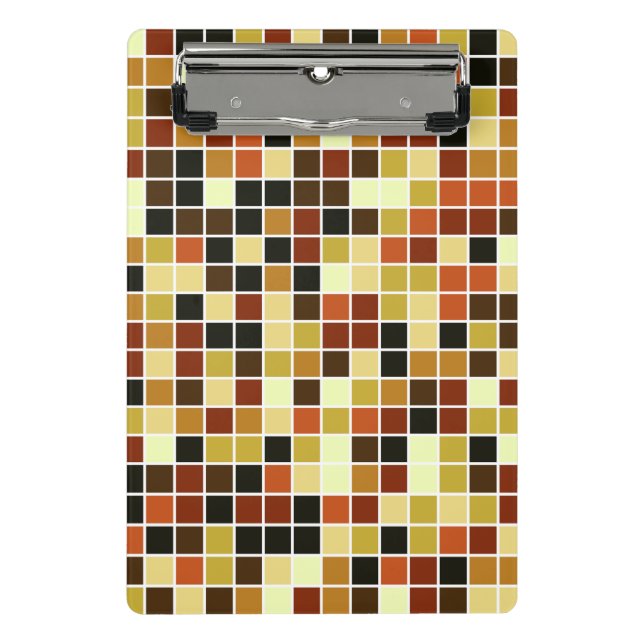 Mini Prancheta Azulejos piscinas, Azulejos Mosaicos Castanhos, Pa (Frente)