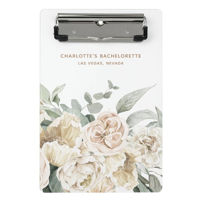 Mini Prancheta Bachelorette Weekend Party Favor oferta personaliz (Frente)