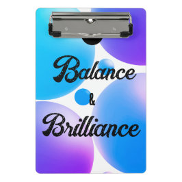 Mini Prancheta BALANCE and BRILLIANCE Spiral Notebook
