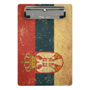 Mini Prancheta Bandeira da Sérvia