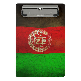 Mini Prancheta Bandeira de Afeganistão do Grunge