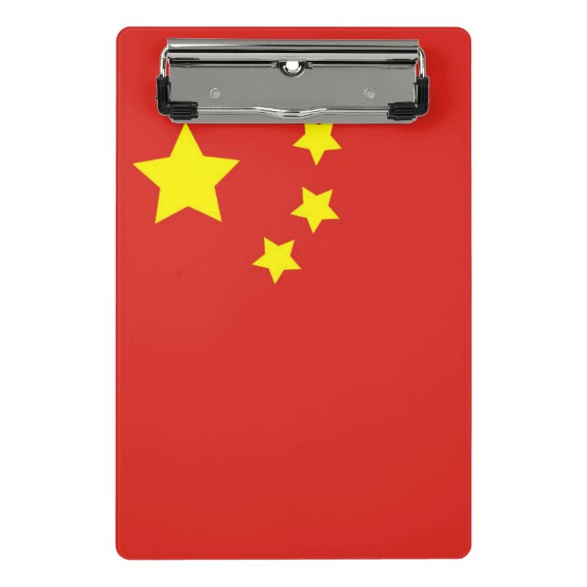 Mini Prancheta Bandeira de China (Frente)