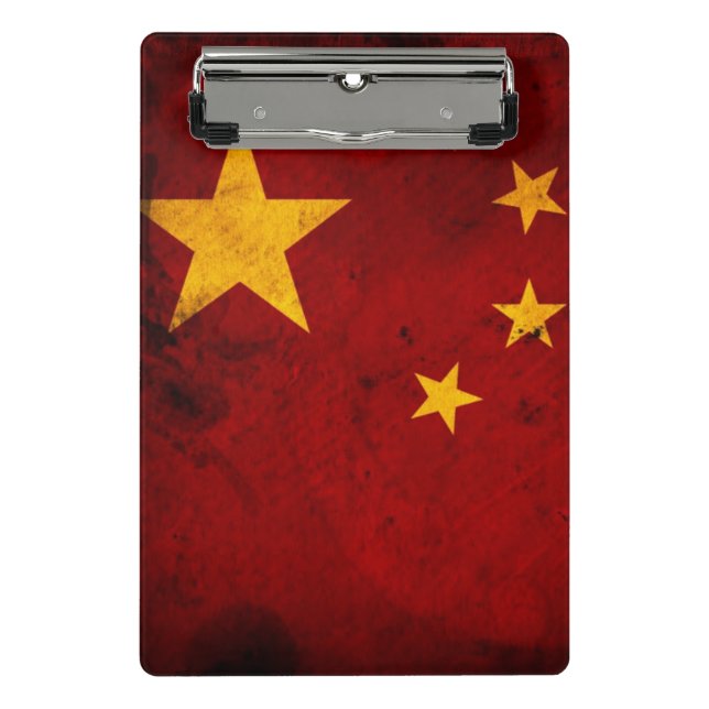 Mini Prancheta Bandeira de China (Frente)