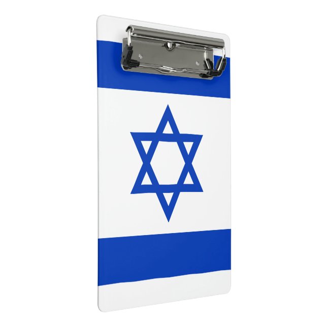 Mini Prancheta Bandeira de Israel (Inclinado)