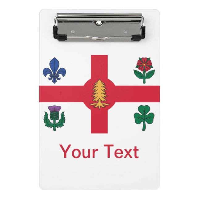 Mini Prancheta Bandeira de Montreal, miniárea de transferência do (Frente)