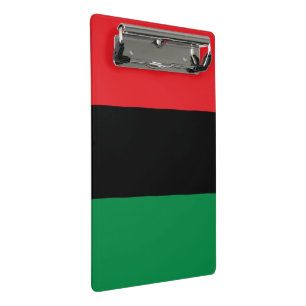 Mini Prancheta Bandeira Pan-Africana UNIA