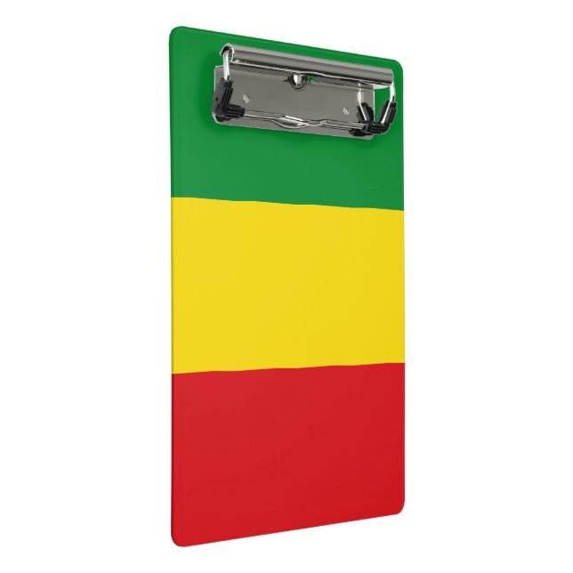 Mini Prancheta Bandeira Rastafarian Rasta Etiópia (Inclinado)