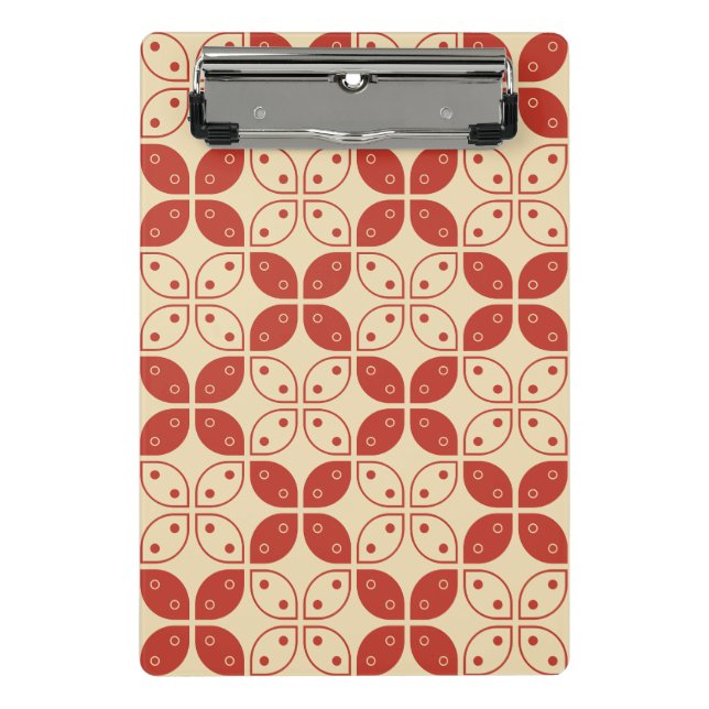 Mini Prancheta Batik Kawung, Padrão Indonésia, Javanês, Étnico (Frente)