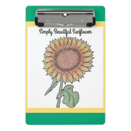 Mini Prancheta Bela flor de sol