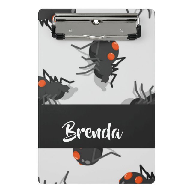 Mini Prancheta Black widow spider pattern (Frente)