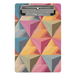 Mini Prancheta Bold Geometric Triangle Pattern