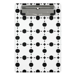 Mini Prancheta Bolinhas Pretas, Padrão de Bolinhas, Pontos, Ponto