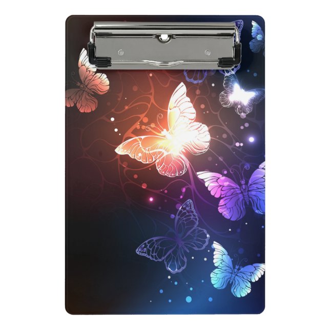 Mini Prancheta Borboletas noturnas brilhantes (Frente)
