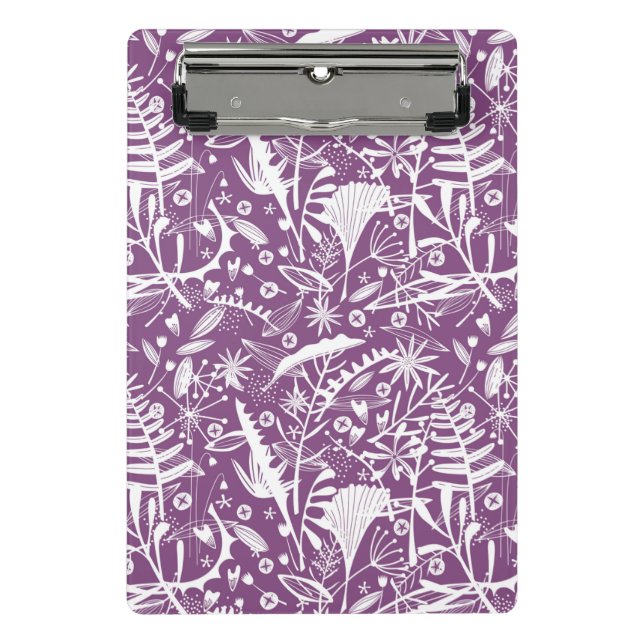 Mini Prancheta Botânico Roxo Moderno (Frente)