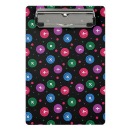 Mini Prancheta Botões e pontos divertidos