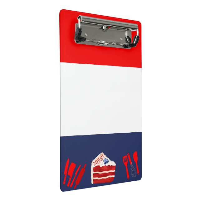 Mini Prancheta Branco E Azul Vermelho Doce (Inclinado)