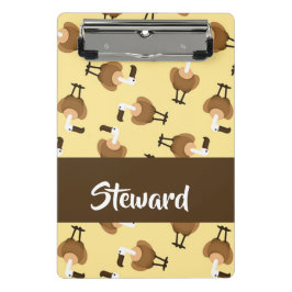 Mini Prancheta Brown griffon vulture bird pattern