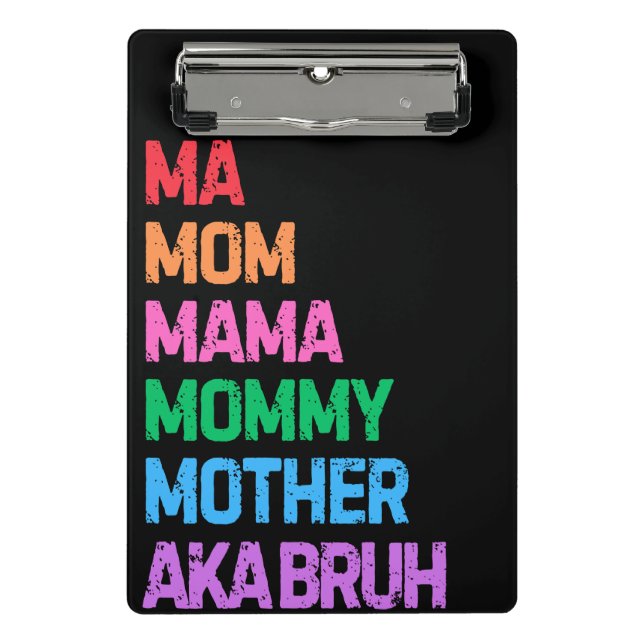 Mini Prancheta Bruh antes conhecido como presente de mamãe dia de (Frente)