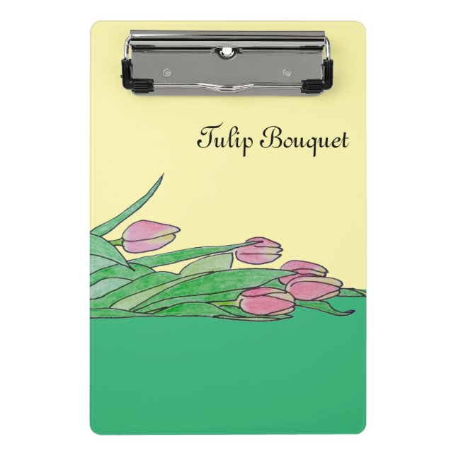 Mini Prancheta Buquê de Tulipas Deitado  (Frente)