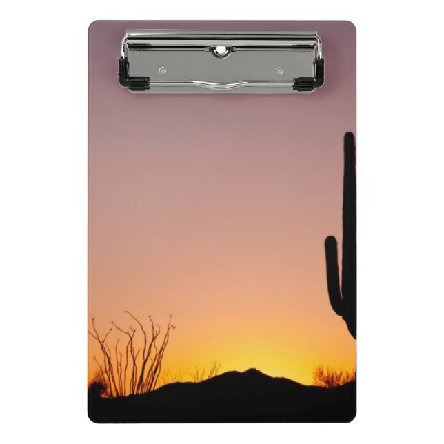 Mini Prancheta Cacto do Saguaro no por do sol (Frente)
