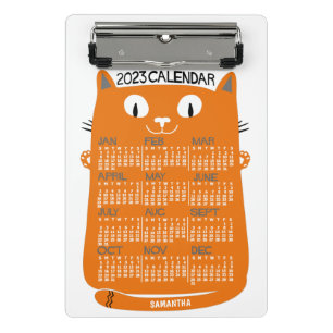 Mini Prancheta Calendário 2023 (Consulte Descrição de Nova Versão