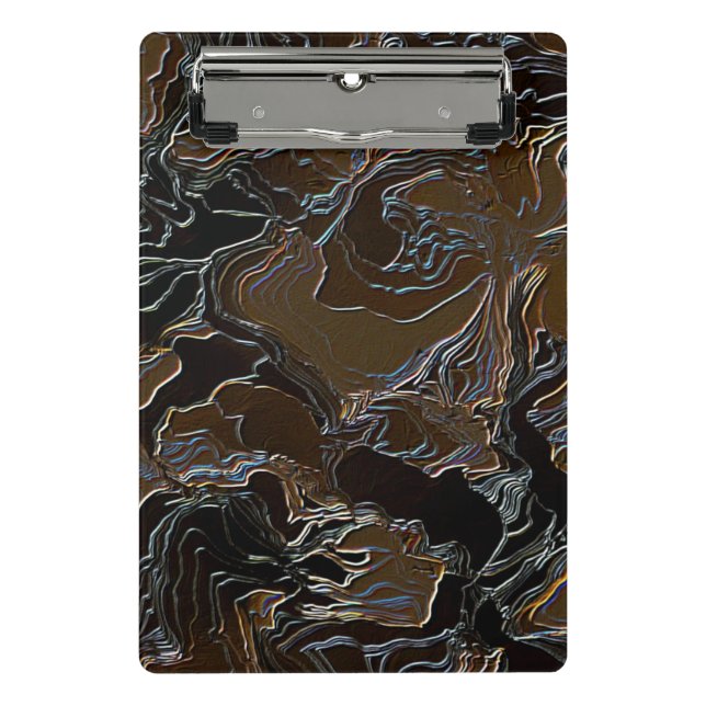 Mini Prancheta Camouflage castanho metálico (Frente)