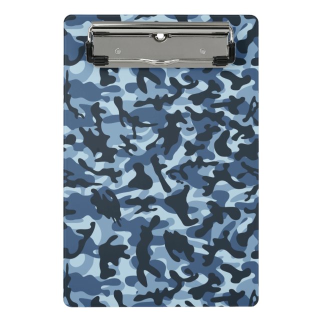 Mini Prancheta Camuflagem Azul (Frente)