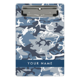 Mini Prancheta Camuflagem Azul Neve de Inverno Personalize seu no