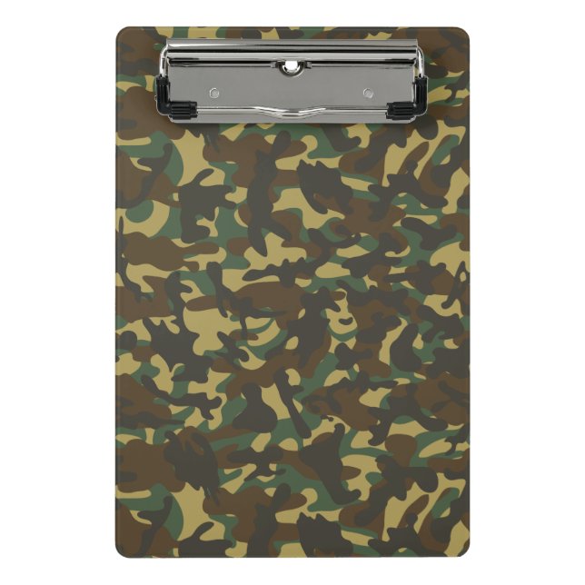 Mini Prancheta Camuflagem Florestal  (Frente)