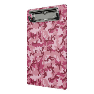 Mini Prancheta Camuflagem rosa