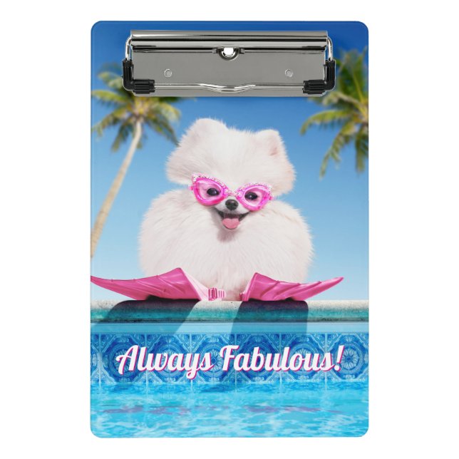 Mini Prancheta Cão Ao Lado Das Costas (Frente)