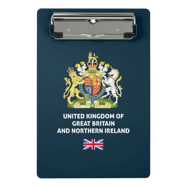 Mini Prancheta CAPA DE TELEFONE do passaporte britânico (Frente)