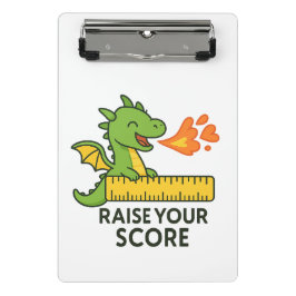 Mini Prancheta Cartoon Dragon Ruler Sticker - Escola Bonita