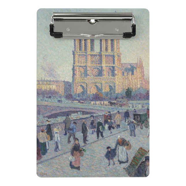 Mini Prancheta Catedral de Notre Dame Paris Pintura Clássica Fran (Frente)