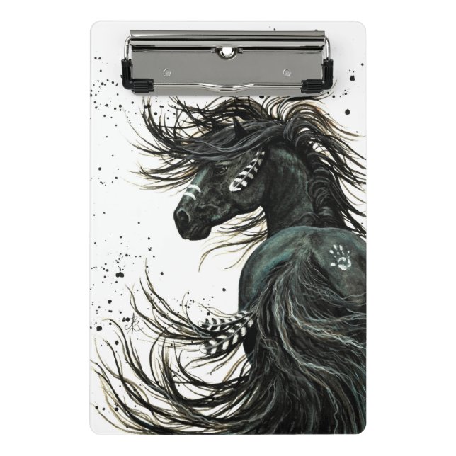 Mini Prancheta Cavalo Majestoso por Bihrle - Planner de 8,5 x 11  (Frente)