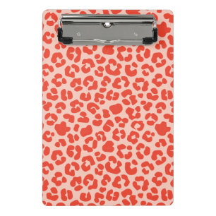 Mini Prancheta Cheetah Impressão Pattern Red