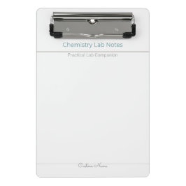 Mini Prancheta Chemistry Lab Notes – Custom Name