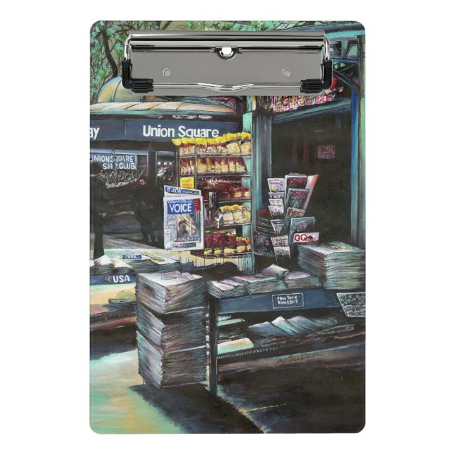 Mini Prancheta Chrysocolia Morning, Union Square, NYC (Frente)