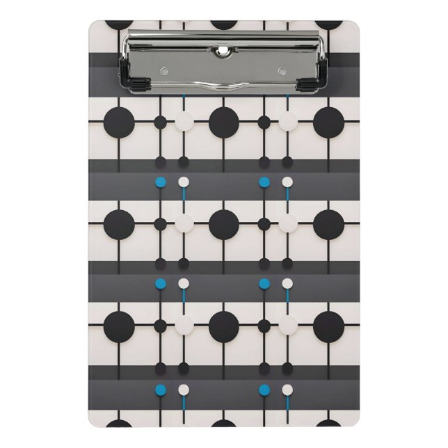 Mini Prancheta Círculos Geométricos Abstratos Brilham ✨ Minima Mo (Frente)