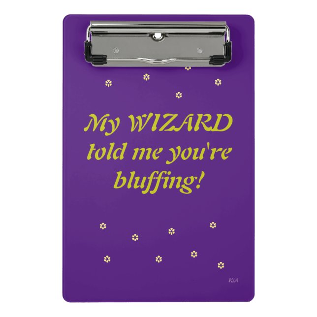 Mini Prancheta citação do assistente (Frente)