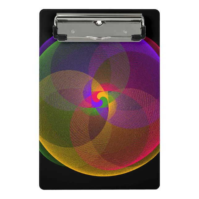 Mini Prancheta Citrus Color Blend Geometric Mini Clipboard (Frente)