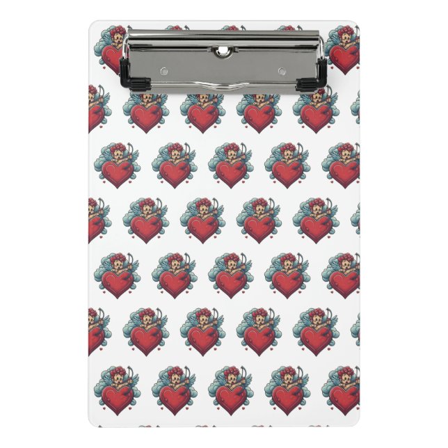 Mini Prancheta Clássicos Inclusos: Clipboards Heart & Cupid (Frente)